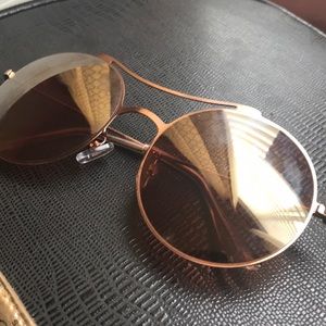 Rose gold sunglasses